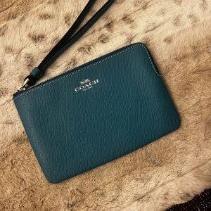 Coach Teal Wristlet